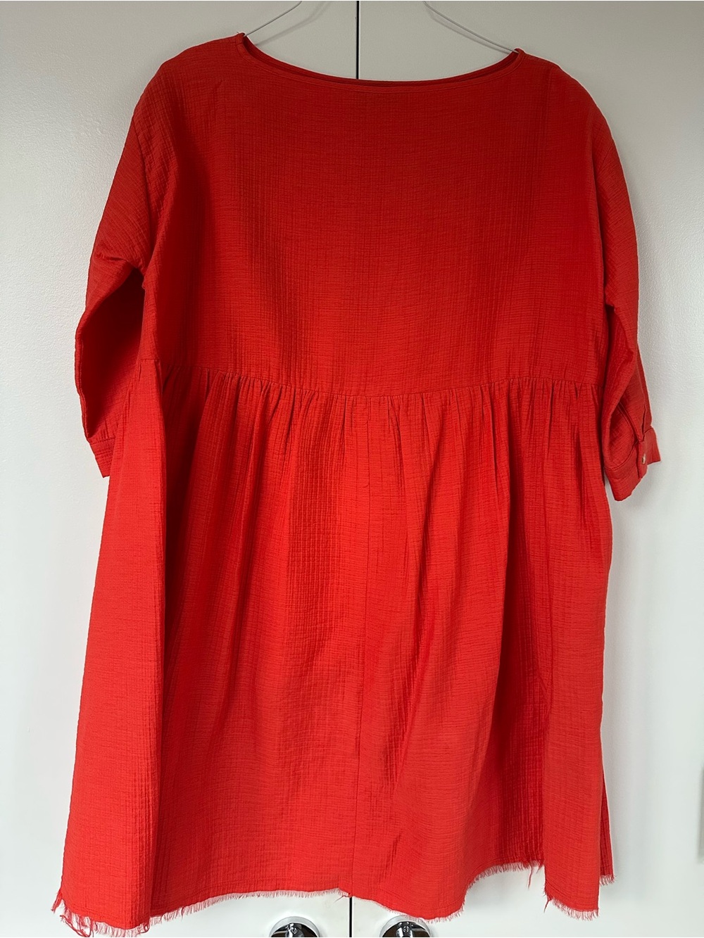 Rachel Comey Women's Red Linen-Texture Oust Dress